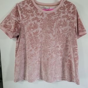 Pink Velvet Top